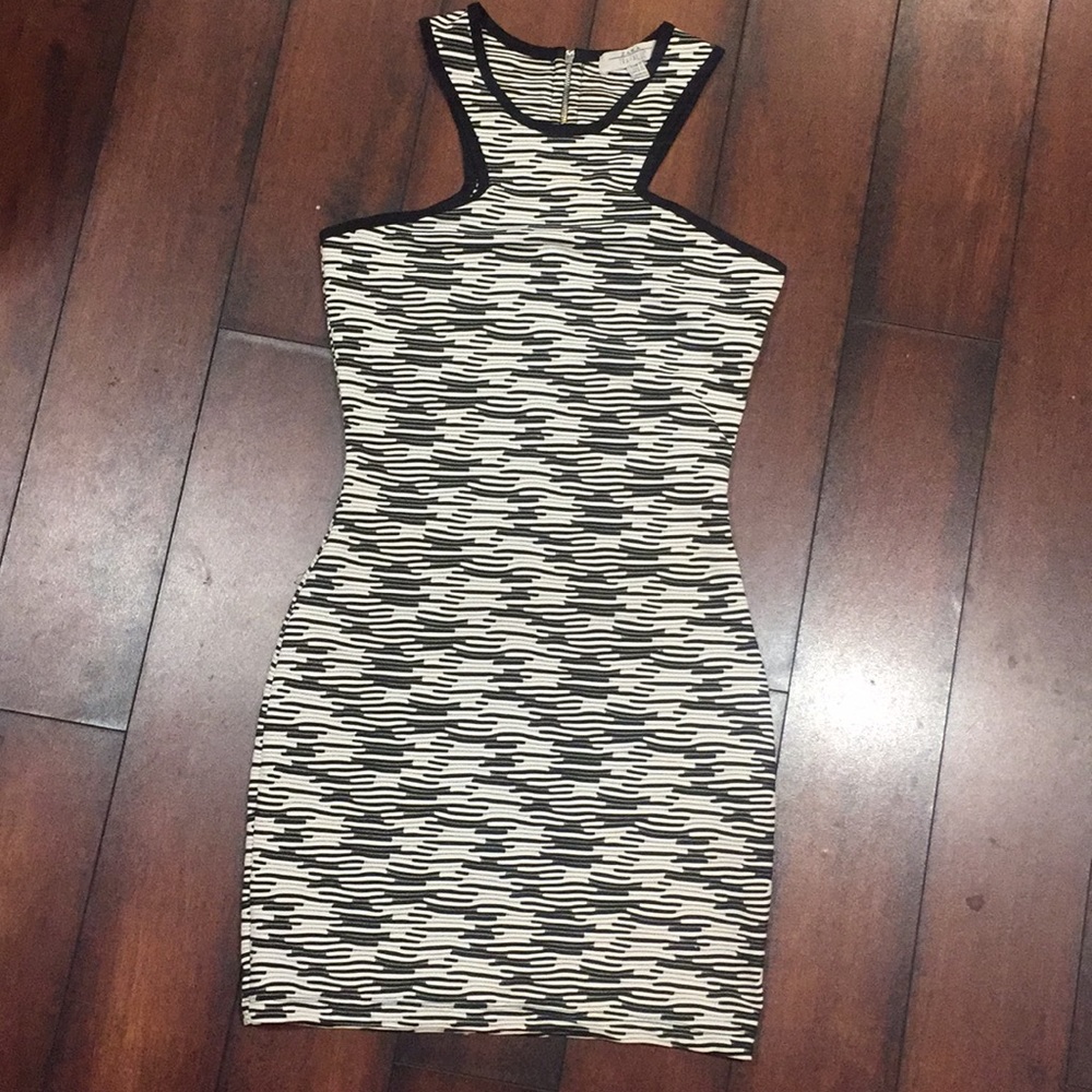 Zara Trafaluc B/W Print Dress (size small)
